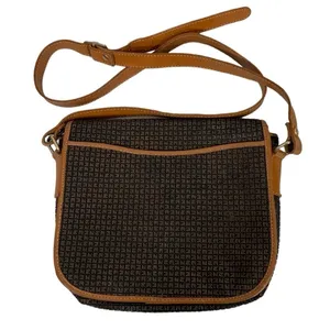 Vintage Ted Lapidus Monogram CrossBody Bag Purse thumbnail 1