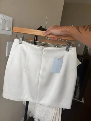 Satin Mini Skirt Anthropologie thumbnail 3