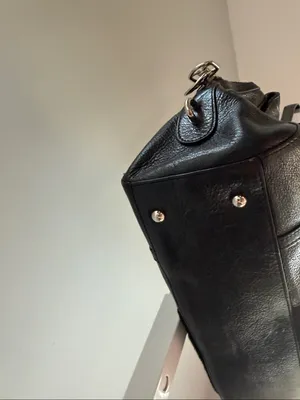 DKNY Y2K Black Leather & Haircalf Shoulder Bag thumbnail 7