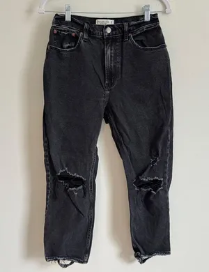 Abercrombie & Fitch The Ankle Straight Utra High Rise Jeans Size 2 Short / 26 thumbnail 2