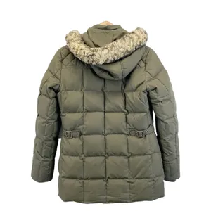 LAUREN Ralph Lauren Womens XS Down Parka Olive Green Removable‎ Hood Winter thumbnail 2