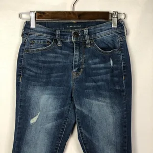 Aeropostale Medium Wash High Waisted‎ Distressed Skinny Jegging 00S thumbnail 3
