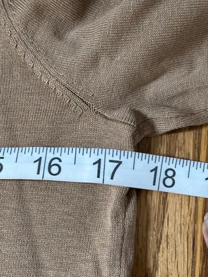 Pendleton Silk Blend Camel Mock Neck Sweater Sz S Lightweight Knit Pullover READ thumbnail 7