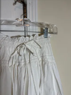 Moon River White Eyelet Midi Skirt with Scalloped Hem thumbnail 7