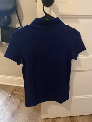 Madewell Mockneck Top navy blue thumbnail 3