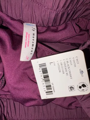 NWT Free People Movement Get Your Flirt On Black Cherry Size Large thumbnail 9