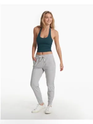 Vuori Simplicity Halter Ribbed Top in Beryl Size XS thumbnail 10