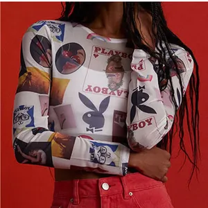 NWT-Playboy X passing b-day mesh top thumbnail 1
