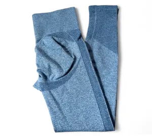Women’s High Waisted Contour Seamless Leggings Blue Small thumbnail 1