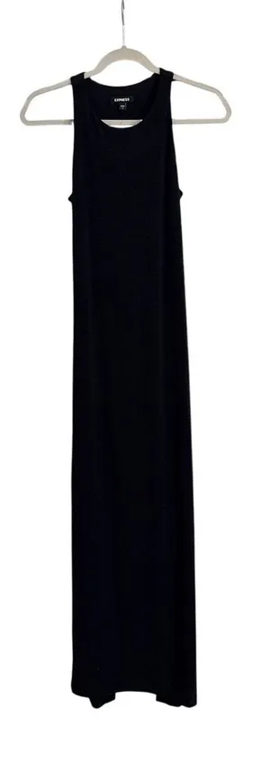 Express Open Back Fitted Figure Hugging Bodycon Maxi Dress Size XS thumbnail 1