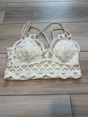Zenana Lace Crochet Bralette thumbnail 2