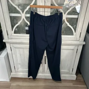 LOFT Navy Pull-On Tapered Ankle Pants Women’s Medium Tall NWT Career Workwear thumbnail 3