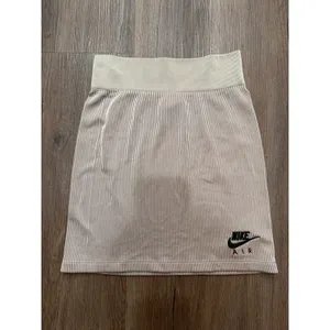 Nike Air Striped Knit‎ Mini Skirt Tan Brown Casual Athletic Women's XS ribbed thumbnail 2