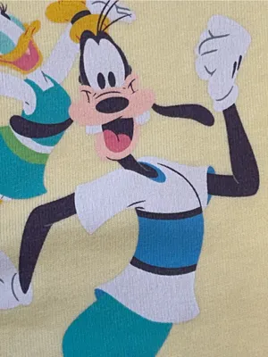Disney Parks Play in the Park Yellow Pocket T Shirt XS Mickey Mouse Friends EUC thumbnail 5