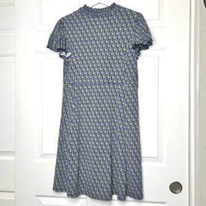 Lark & Ro Floral Print Ruffle Neck Short Sleeve Dress Size‎ 14 thumbnail 3