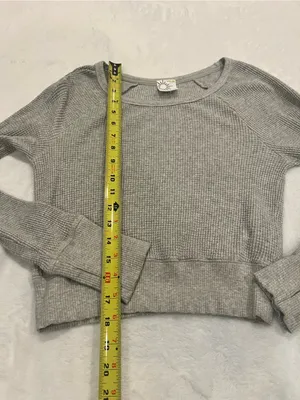 OFFLINE by Aerie Waffle Knit Raglan Long Sleeve Top - Medium thumbnail 5