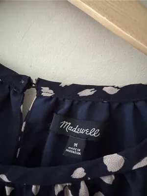 Madewell Memento Short Ruffle Sleeve Drifting Petals Top Style M1731 thumbnail 7