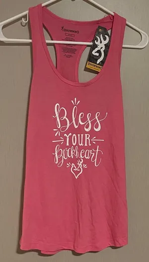 Browning medium NWT Bless your buckheart graphic tank top racerback small thumbnail 1