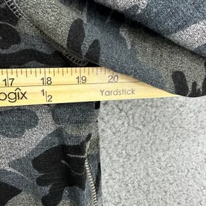 Sundry‎ Sweatshirt 0 Grey Camo Knit Zip Side Streetwear Casual Chic Lounge Top thumbnail 5