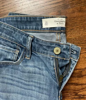 washed straight leg denim jeans size 26 thumbnail 3