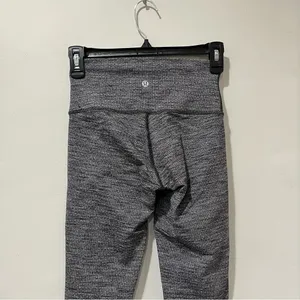 Lululemon Wunder Under‎ High Rise Tight Heathered Black Size 4 W5AM9S thumbnail 7