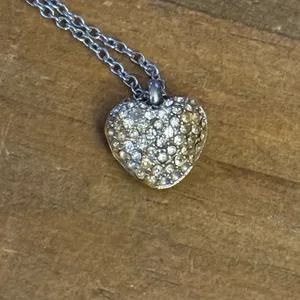 Michael Kors dainty pave puffed heart pendant necklace thumbnail 5