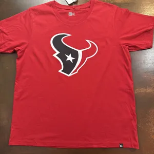 NFL Football Houston Texans Red battle fan sportswear Fan T-shirt New Era Women thumbnail 1