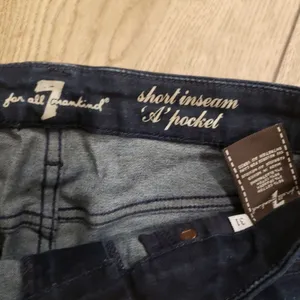 7 For All Mankind Womens 31 Short A‎ Pocket Denim Flare Boot Jeans thumbnail 2