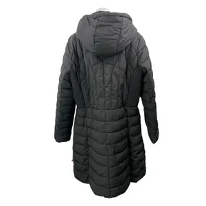 Bernardo Black Long Sleeves Front Zip Quilted Hooded Puffer Coat Jacket Size 1X thumbnail 3
