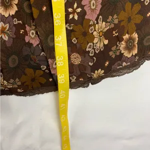 Wilfred size small grace midi sun dress brown white floral square neck boho thumbnail 11