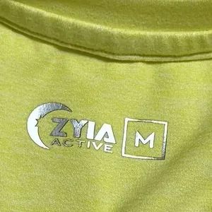 Zyia‎ Laguna Downtime Active Romper Pockets Stretch Yellow Coastal Stretch M thumbnail 8