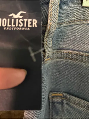 Hollister Light Blue Ultra High-Rise Dad Jeans thumbnail 3