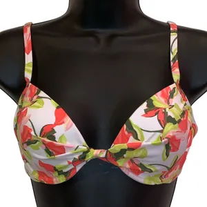 Lands End Floral Bikini Top 32B 34A Underwire Padded‎ Swim thumbnail 1
