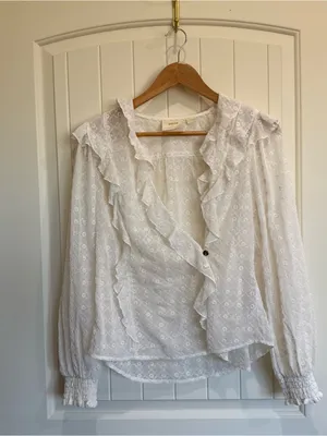 Anthropologie Maeve Laila Ruffled Blouse thumbnail 5