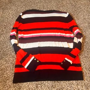 LOFT Outlet Women's XL Striped Knit Sweater Crew‎ Neck Long Sleeve Casual thumbnail 6