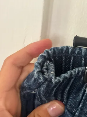 Dark Wash Denim Cargos thumbnail 6
