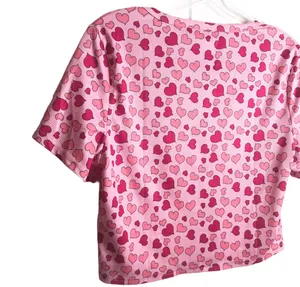 SheIn All Over Heart Crop Top thumbnail 6