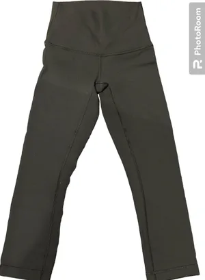 Lululemon Wunder Under black leggings 21” size 4 thick material thumbnail 4