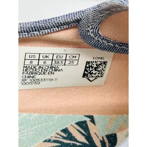 Toms Carmel Sneakers Womens Size 8 Blue Good Distressed Majolica Canvas thumbnail 11