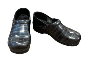 Dansko Womens Blue Gray Clogs Size 10 Comfort Slip-Ons SKU 6914 thumbnail 1
