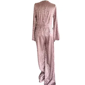 Lulus Dusty Lavender‎ Leopard Print Bell Sleeve Jumpsuit NWT M (6) thumbnail 4