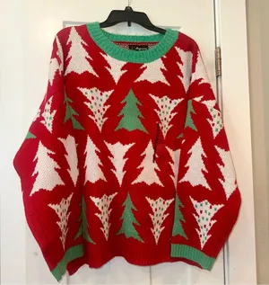 33 Degrees Christmas Tree Ugly Christmas Sweater XL NWT thumbnail 2