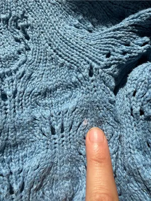Spell blue bonfire sweater organic cotton knit top thumbnail 11