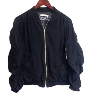 File. 16 Black Full Zip Up Jacket Size Medium‎ Black thumbnail 1