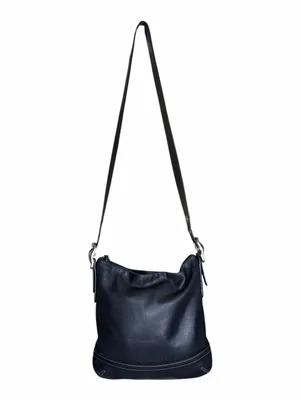 Vintage Coach 1415 Soho Slim Black Leather Hobo Fringe Tassel Shoulder Bag Y2K thumbnail 4