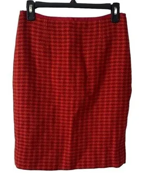 Tory‎ Burch Wool Pencil Skirt Cornelia Plaid thumbnail 1