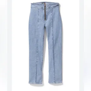 BDG Zip-Front Cropped Kick Flare Jeans thumbnail 7