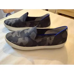 Rothy’s The Original Slip on Sneaker in Camo Grey Black Size 10 thumbnail 6