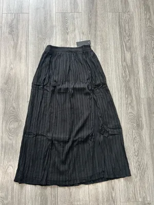 New Lulus Midsummer Memories Black Mid-Rise Maxi Skirt Size Small MSRP $45 thumbnail 5