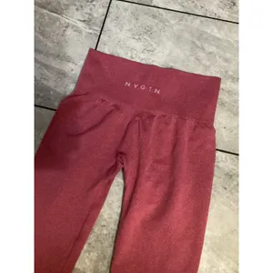 NVGTN Seamless Workout Leggings Pink High Waisted Activewear Size S thumbnail 2